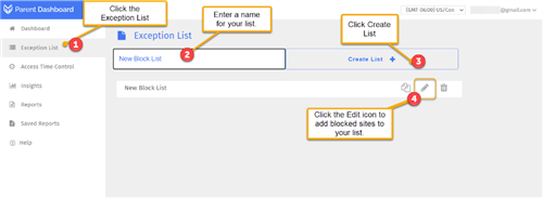 Blocking Sites Step 4